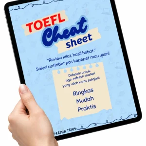 E-Book TOEFL Cheat Sheet – E-Book TOEFL ITP & Prediction, Grammar, Reading, Listening + 140 Soal Latihan | LinguaPremia